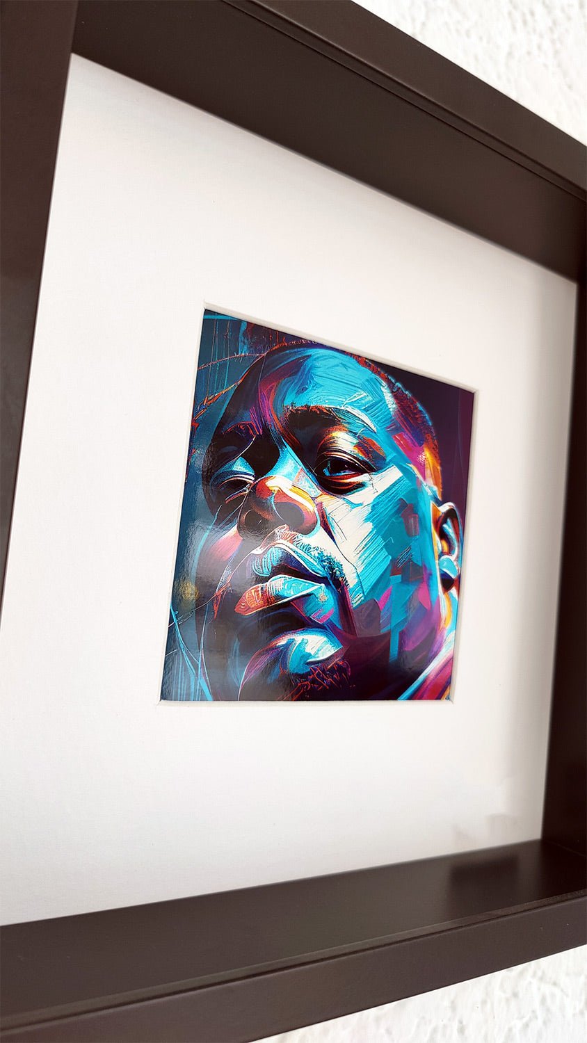 Biggie Vibrance – Farbiges Portrait 26x26cm - DAPE - ART - SHOP