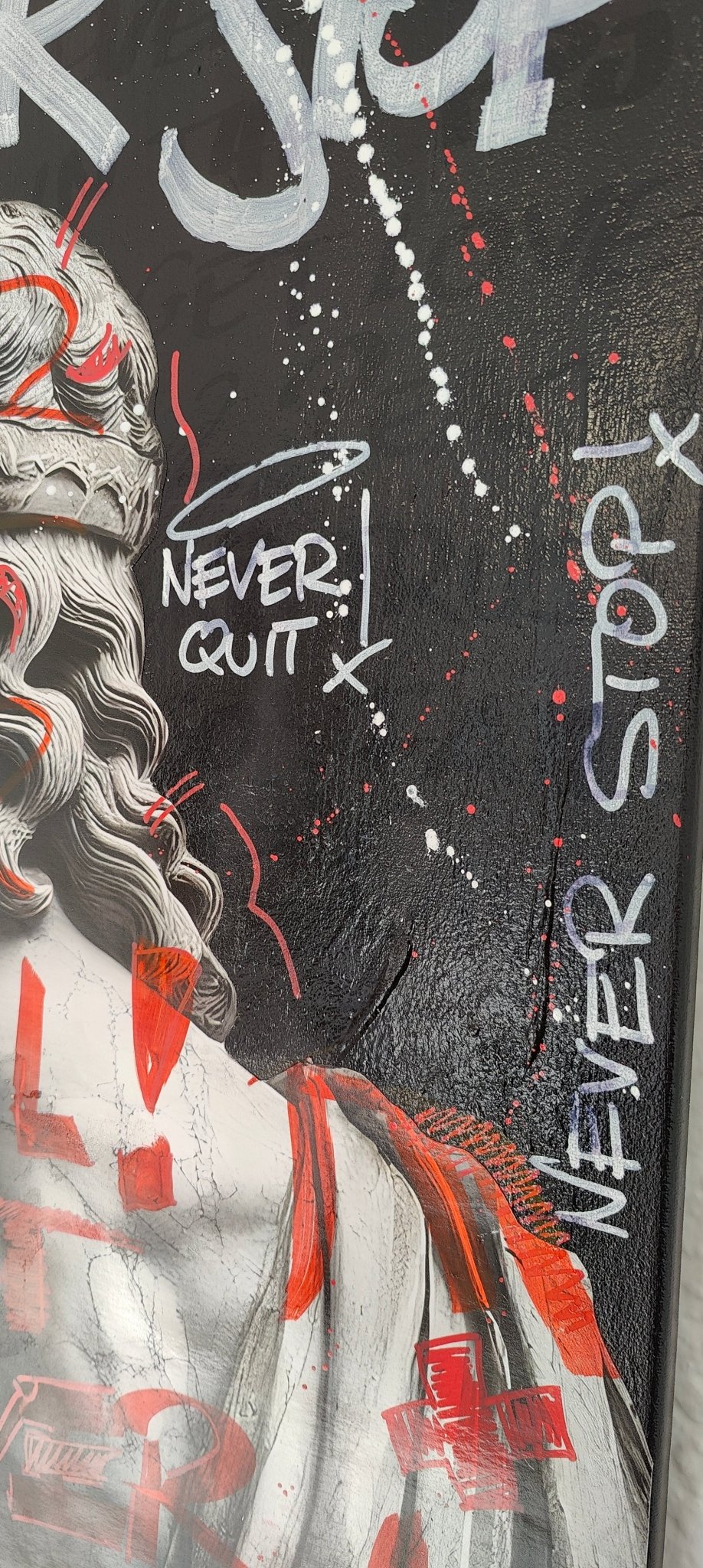 "Fail But Never Stop" (70x50 cm) - DAPE - ART - SHOP
