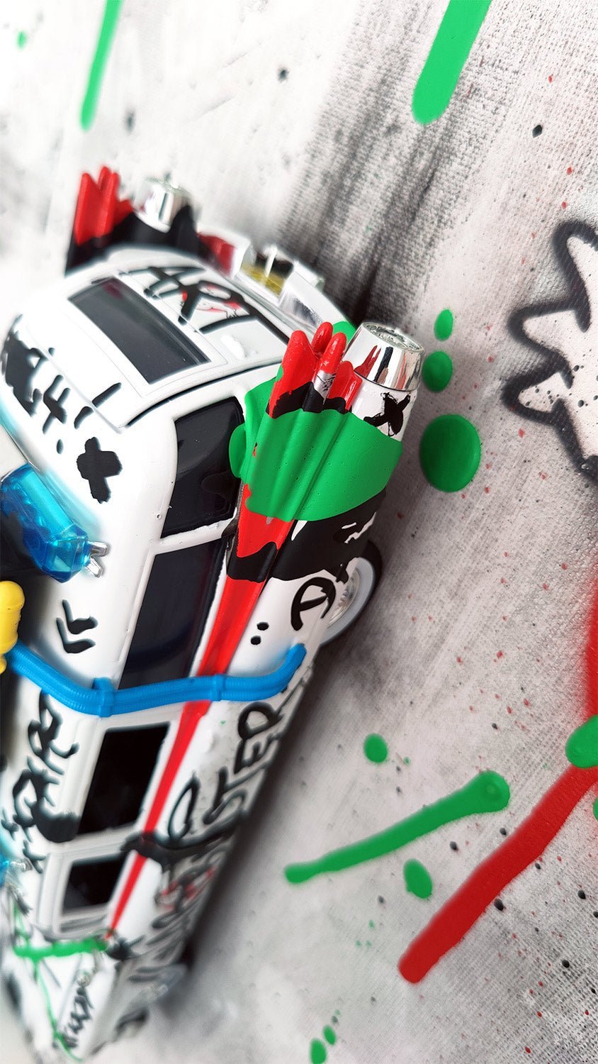Ghostbusters – Ecto - 1 im Mixed - Media Street - Art - Stil - DAPE - ART - SHOP