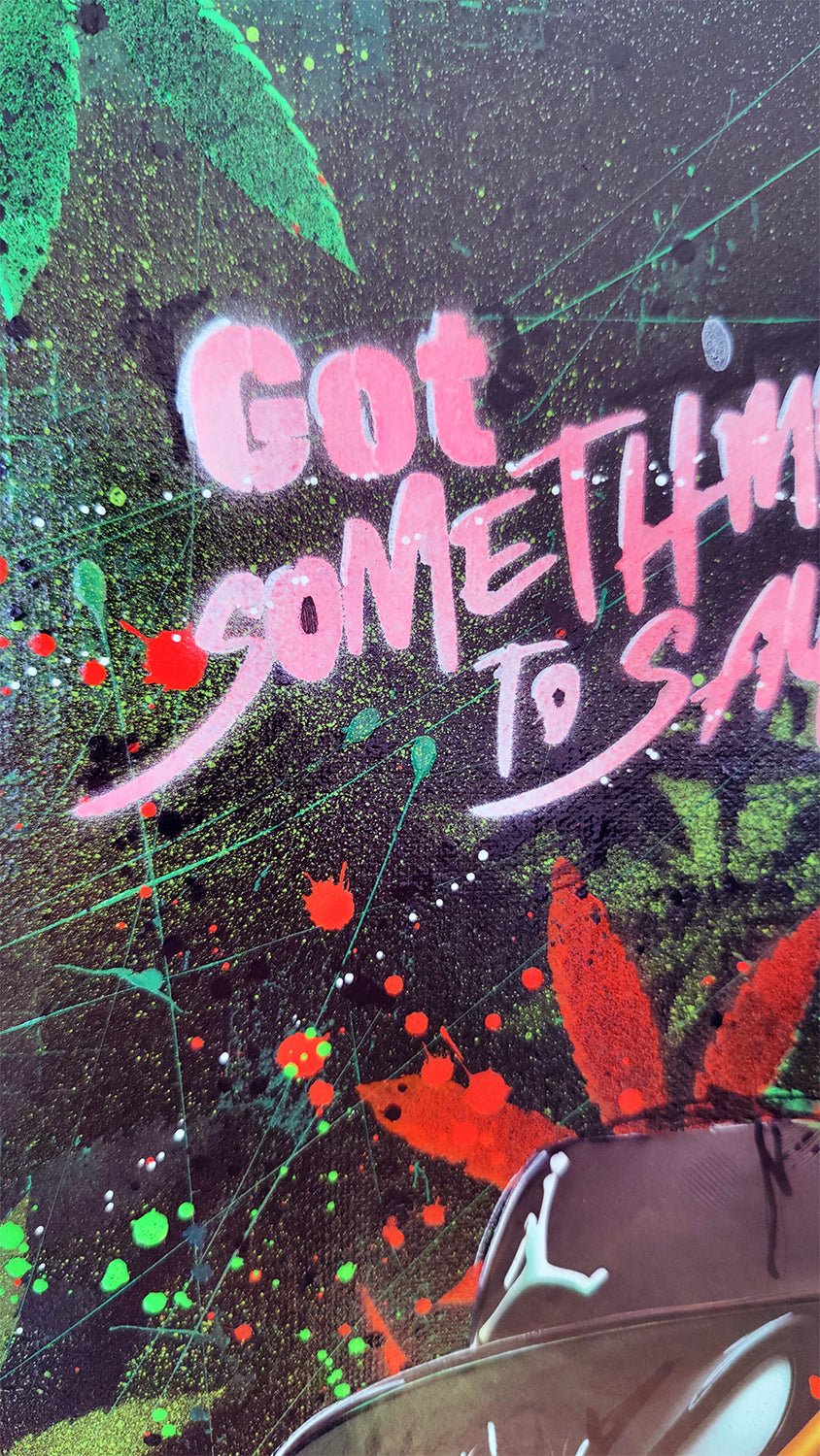 Got Something to Say? – Urban Duck Street Art (50x20cm) - DAPE - ART - SHOP