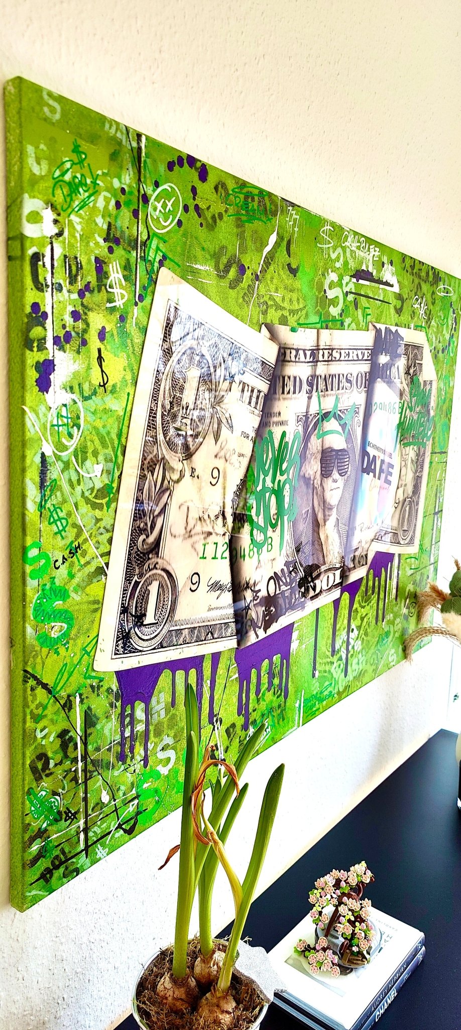 Green Dreams - the Art of Hustle 100x70cm - DAPE - ART - SHOP