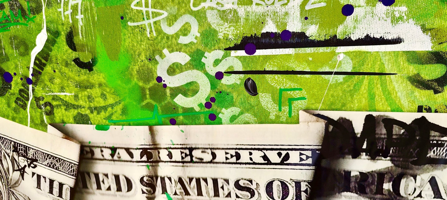 Green Dreams - the Art of Hustle 100x70cm - DAPE - ART - SHOP