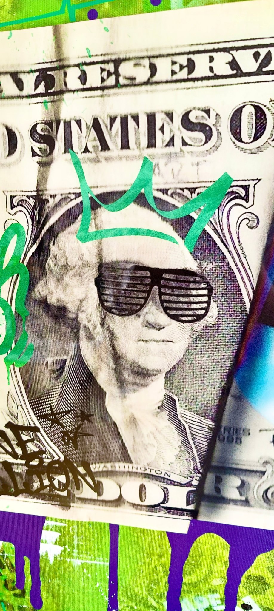 Green Dreams - the Art of Hustle 100x70cm - DAPE - ART - SHOP