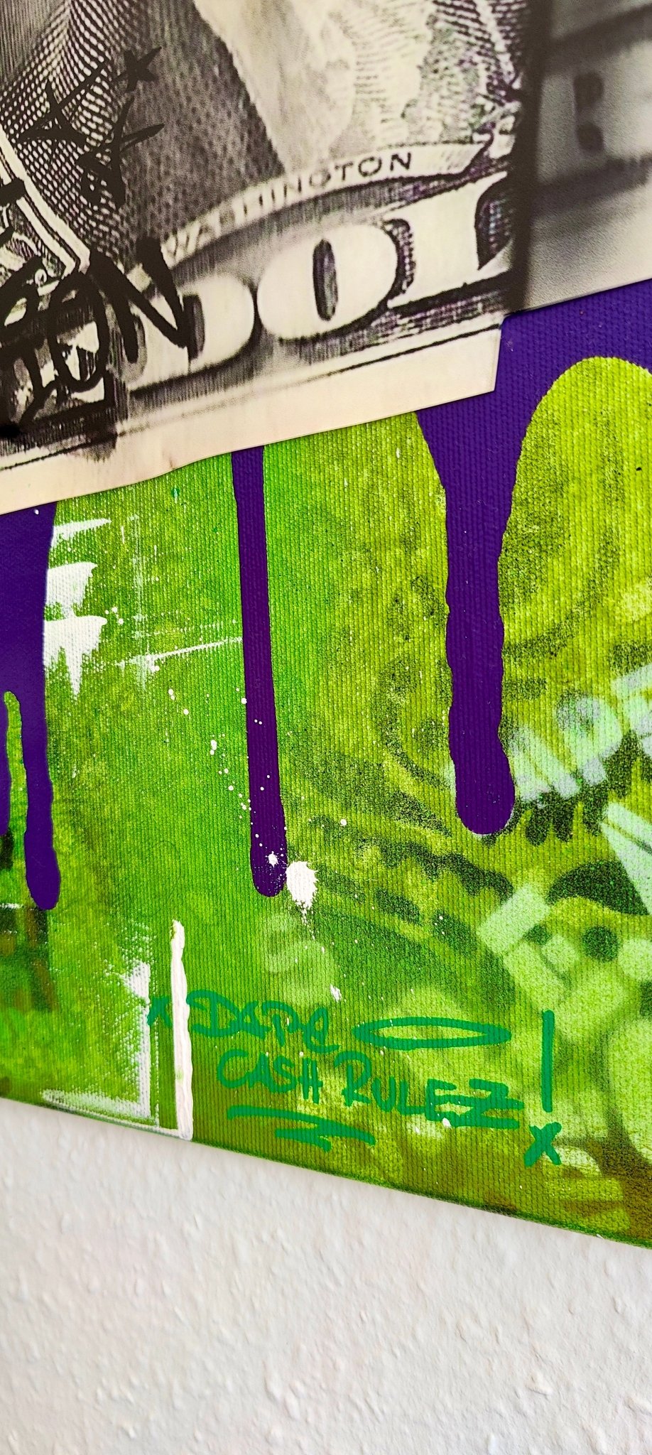 Green Dreams - the Art of Hustle 100x70cm - DAPE - ART - SHOP