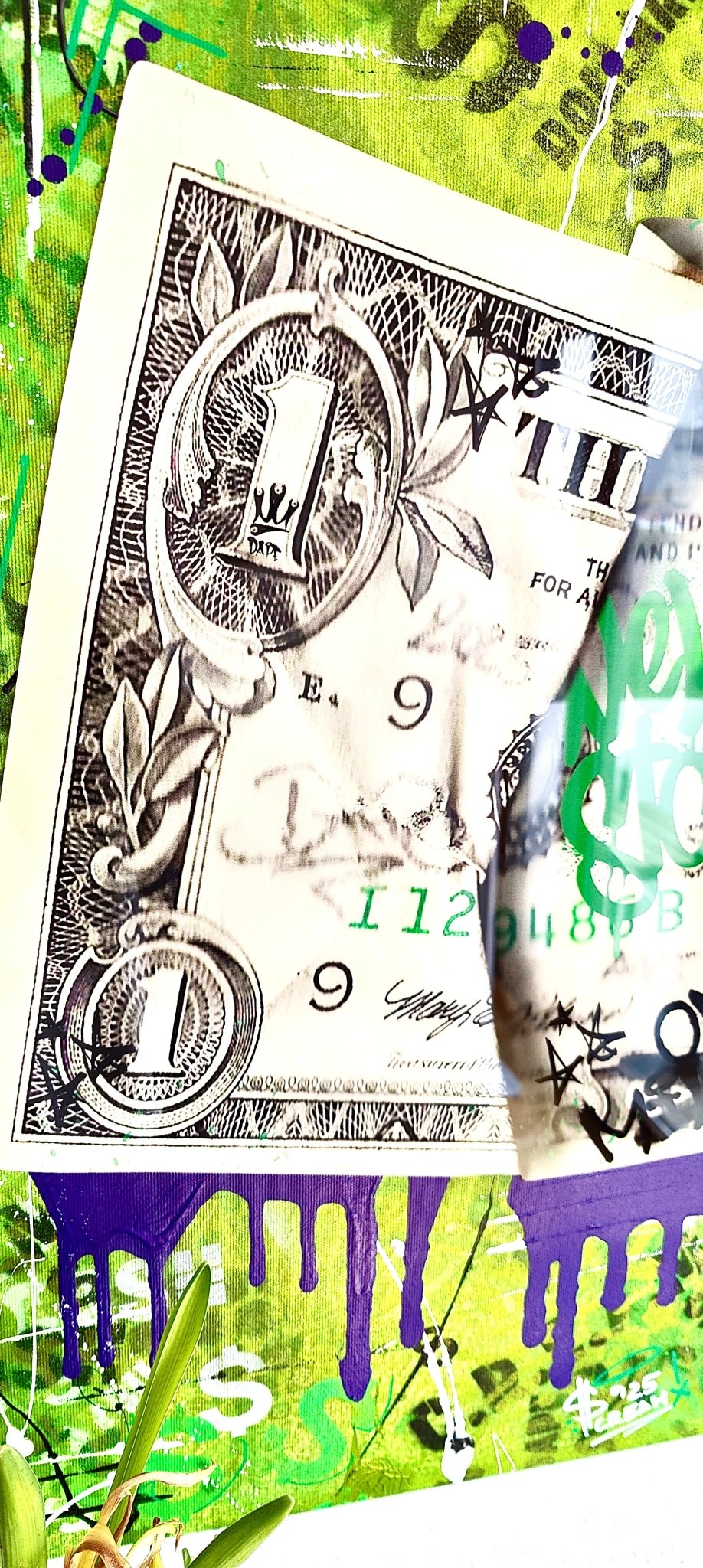 Green Dreams - the Art of Hustle 100x70cm - DAPE - ART - SHOP