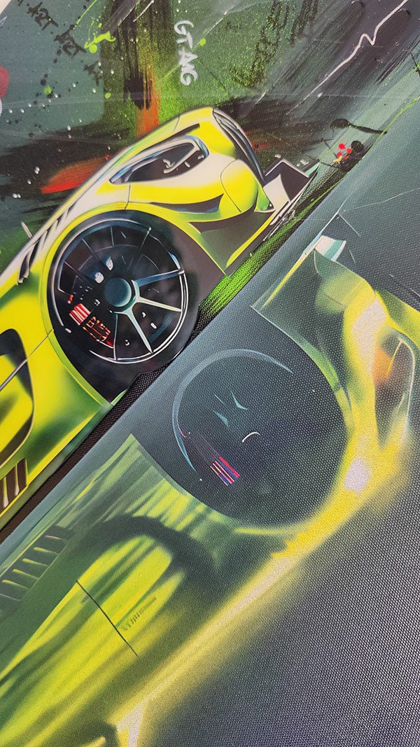 Reflections of Speed – Mercedes GT AMG in Plexiglas - DAPE - ART - SHOP