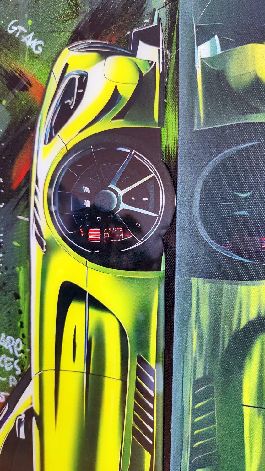 Reflections of Speed – Mercedes GT AMG in Plexiglas - DAPE - ART - SHOP