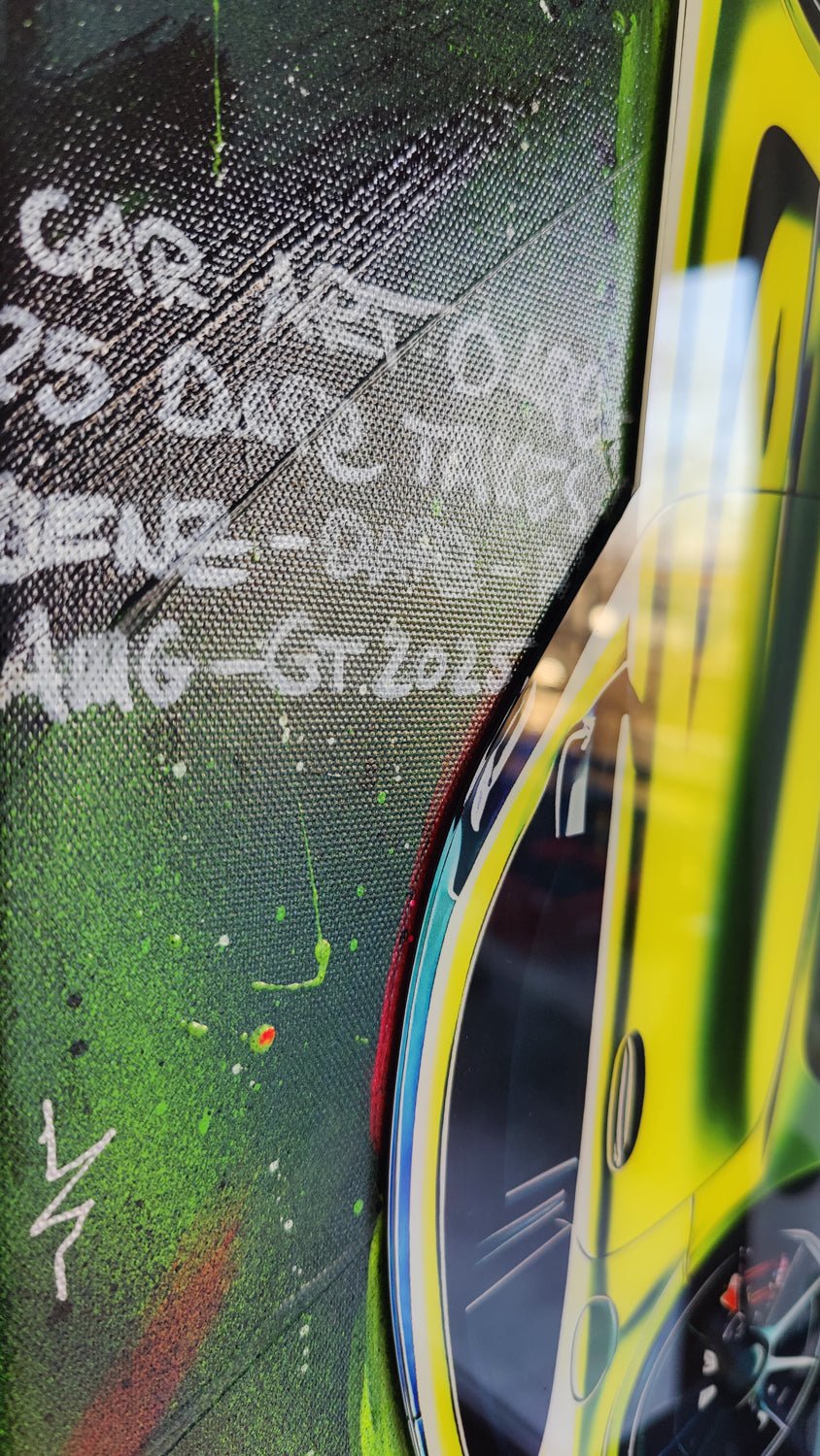 Reflections of Speed – Mercedes GT AMG in Plexiglas - DAPE - ART - SHOP