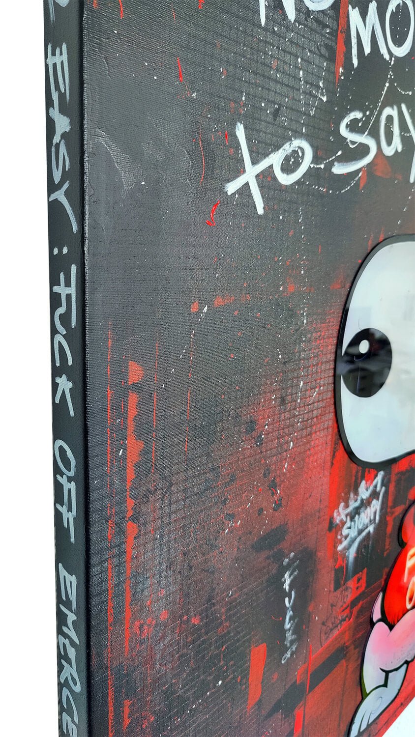 Snoopy mit Attitude 100x80cm - DAPE - ART - SHOP