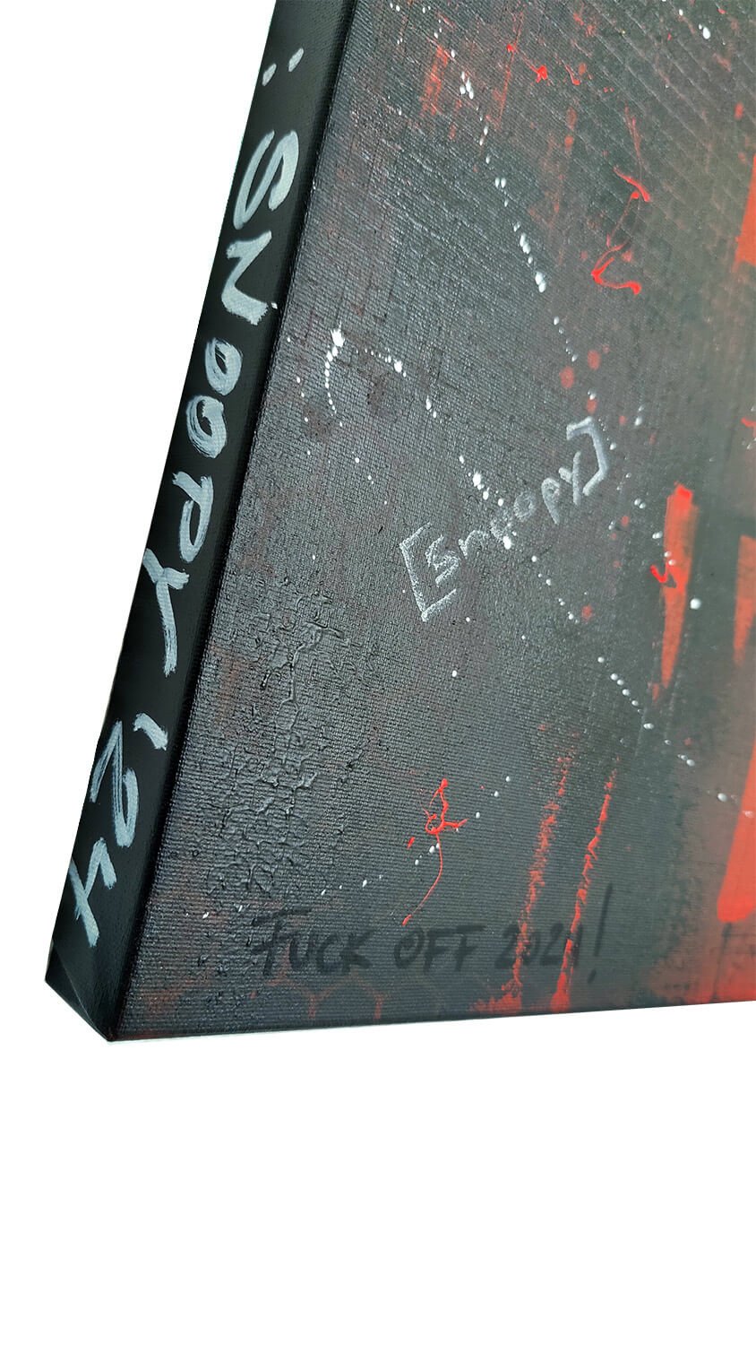 Snoopy mit Attitude 100x80cm - DAPE - ART - SHOP