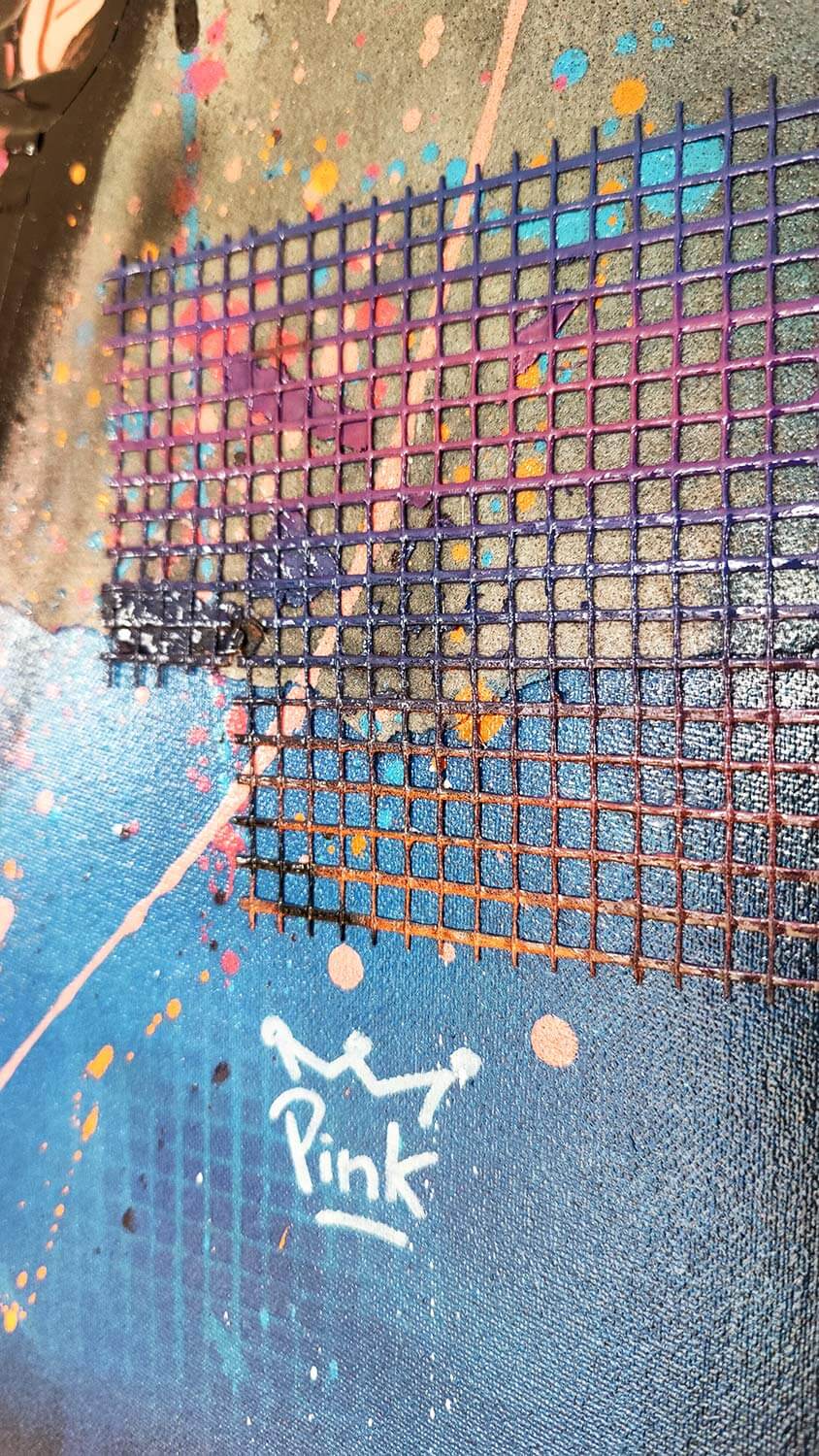 Too Pink to Busy 100x80cm - DAPE - ART - SHOP