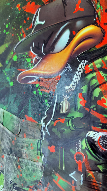 Got Something to Say? – Urban Duck Street Art (50x20cm) - DAPE - ART - SHOP