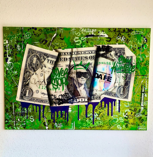 Green Dreams - the Art of Hustle 100x70cm - DAPE - ART - SHOP