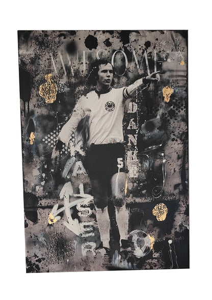 Kaiser Franz – Hommage an die Fußball - Legende in Mixed Media - DAPE - ART - SHOP