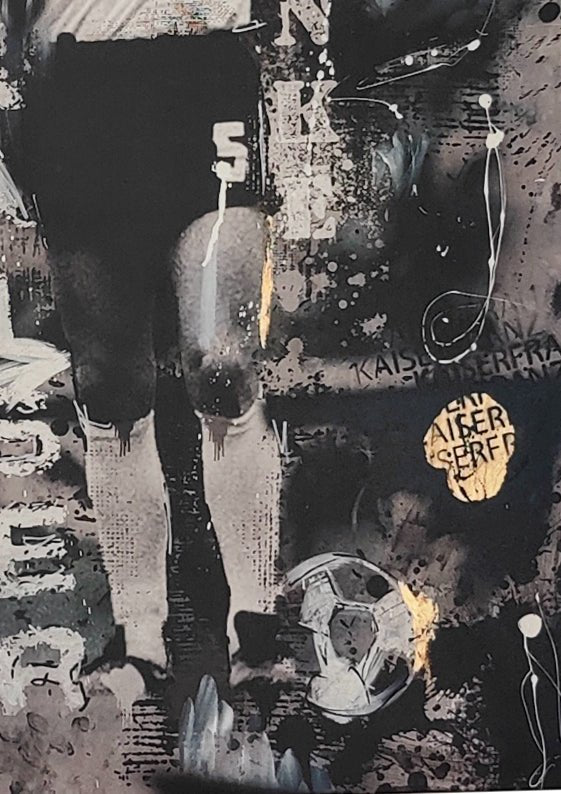 Kaiser Franz – Hommage an die Fußball - Legende in Mixed Media - DAPE - ART - SHOP