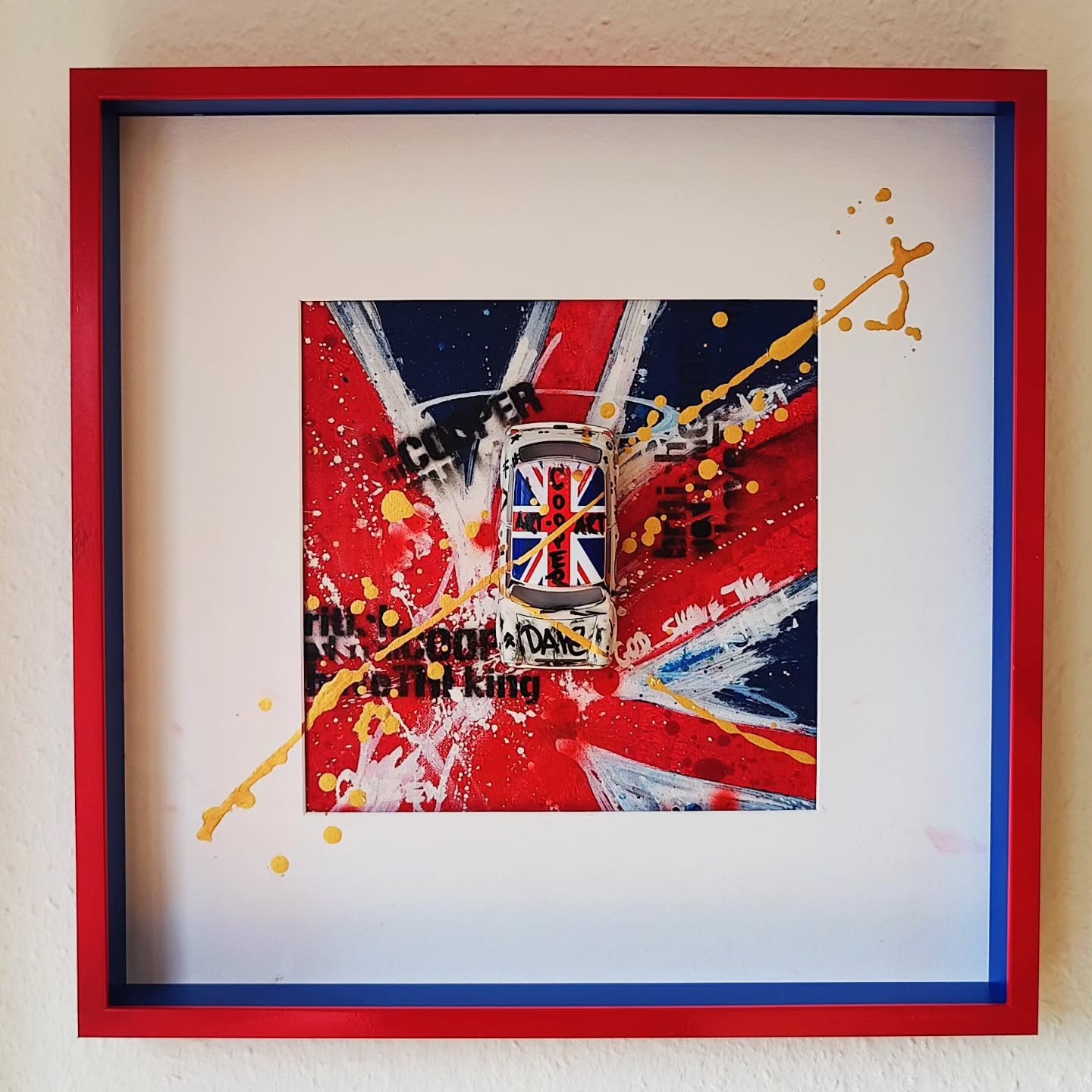 Mini Cooper Union Jack – Kunst trifft auf britischen Kult - DAPE - ART - SHOP