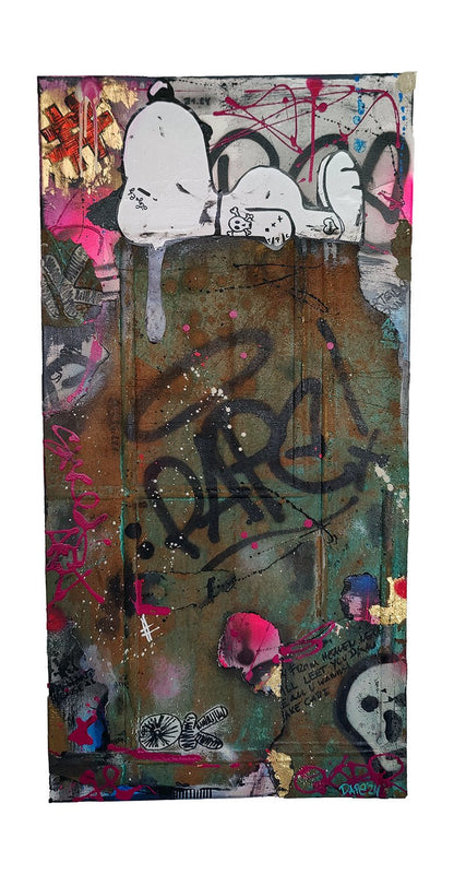 Rusty Snoopy 100x50cm - DAPE - ART - SHOP